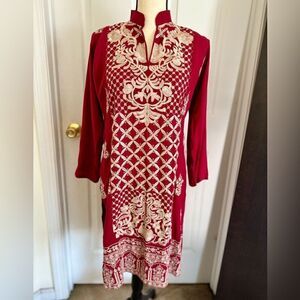 PAKISTANI INDIAN DESIGNER EMBROIDERED KURTA DRESS